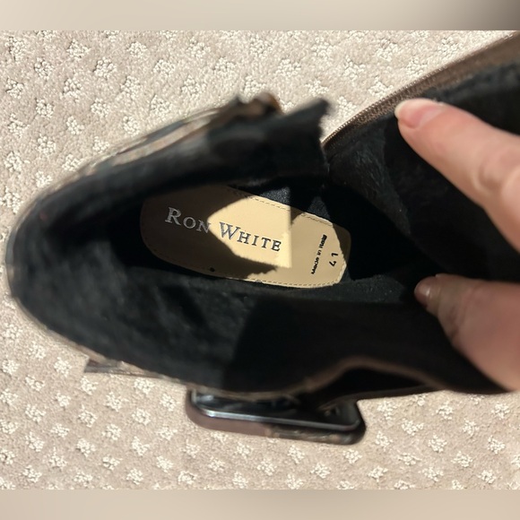 BN/Ron White chocolate brown suede/leather ankle bootssz41 - Picture 5 of 9